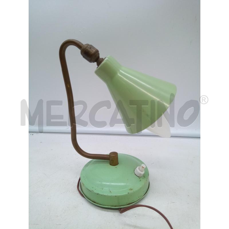 ABAT JOUR METALLO VERDE ACQUA OTTONE 1 SNODO  | Mercatino dell'Usato Roma porta maggiore 1