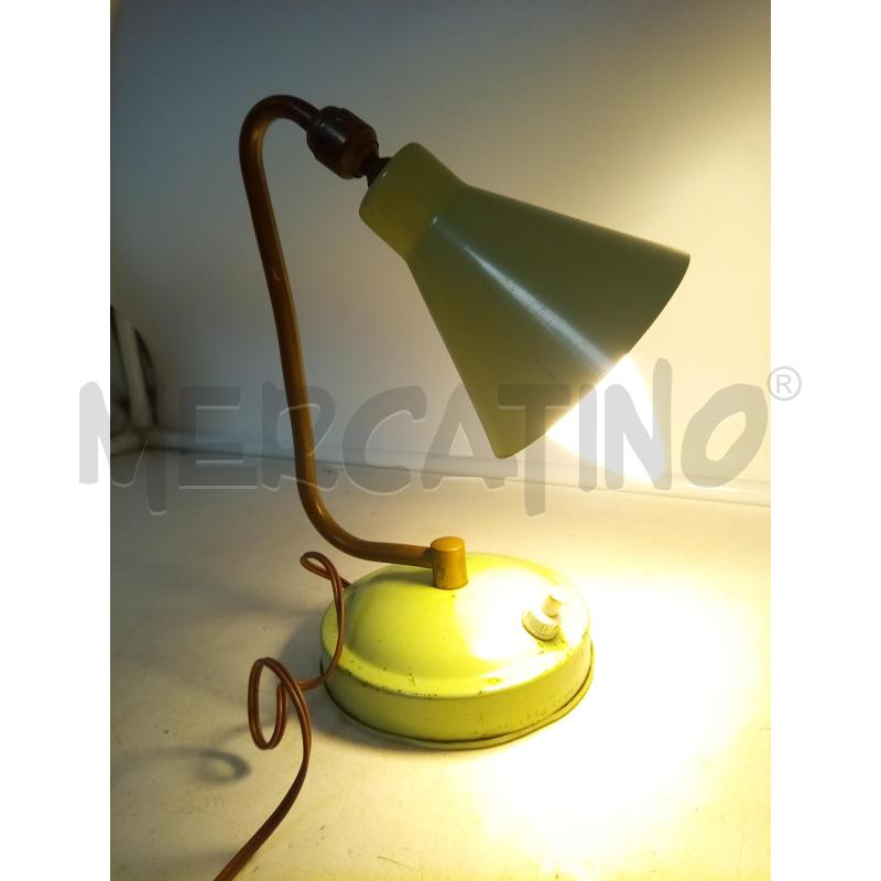 ABAT JOUR METALLO VERDE ACQUA OTTONE 1 SNODO  | Mercatino dell'Usato Roma porta maggiore 4