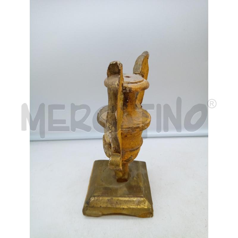 ANFORA LEGNO DORATO DUE AQUILE | Mercatino dell'Usato Roma porta maggiore 2
