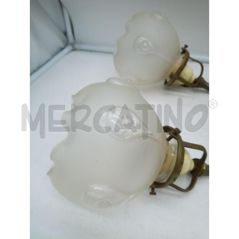 APPLIQUE 2L FOGLIE DORATE PARALUMI VETRO | Mercatino dell'Usato Roma porta maggiore 3