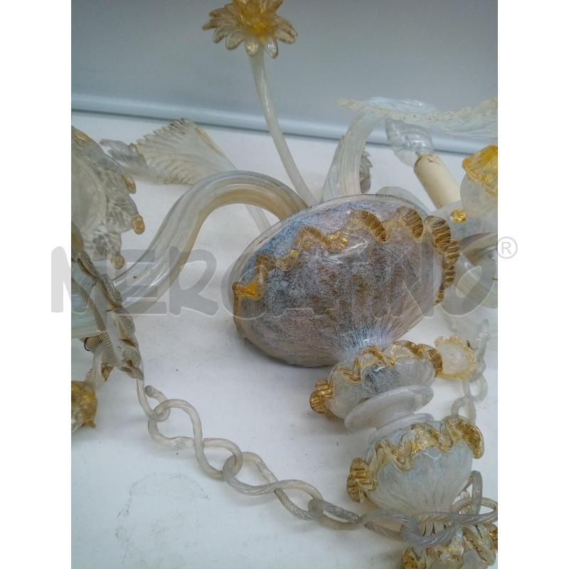 APPLIQUE 2L MURANO VETRO LATTIMO  | Mercatino dell'Usato Roma porta maggiore 2