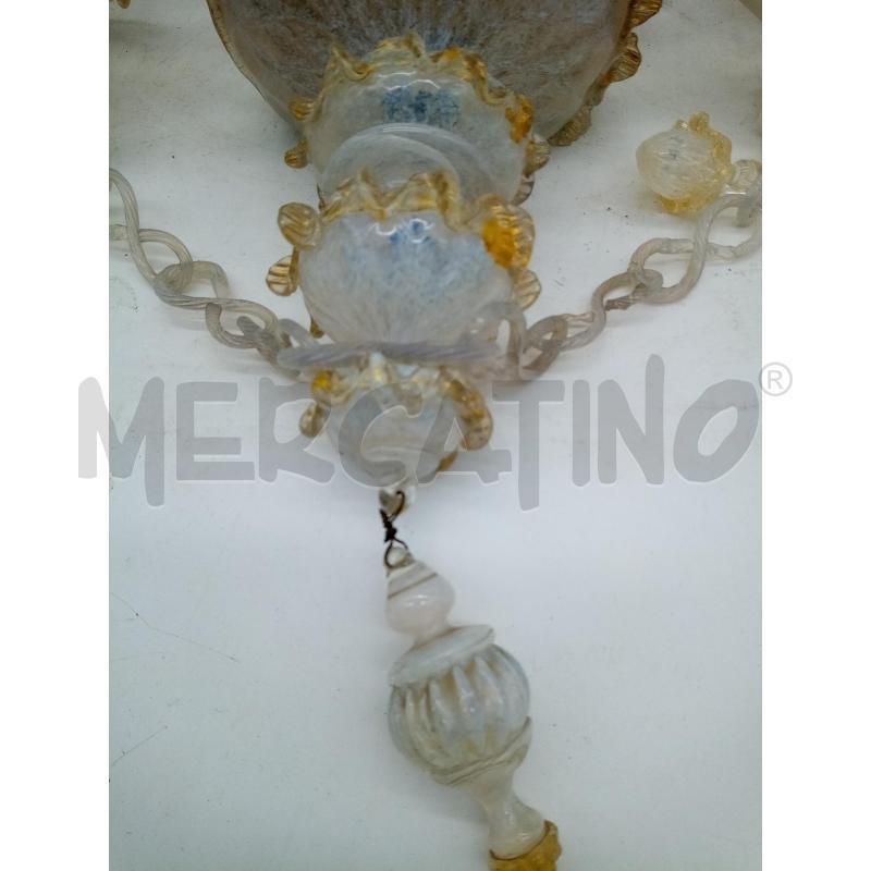 APPLIQUE 2L MURANO VETRO LATTIMO  | Mercatino dell'Usato Roma porta maggiore 4