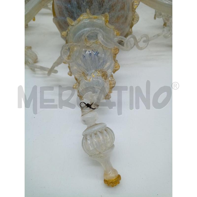 APPLIQUE 2L VETRO MURANO LATTIMO LIEVI DIFETTI  | Mercatino dell'Usato Roma porta maggiore 5