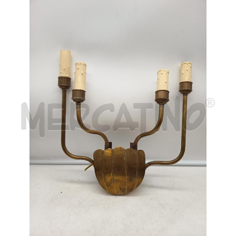 APPLIQUE 4L OTTONE SCANALATURE VERTICALI | Mercatino dell'Usato Roma porta maggiore 3