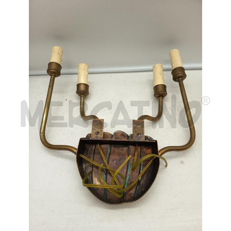 APPLIQUE 4L OTTONE SCANALATURE VERTICALI | Mercatino dell'Usato Roma porta maggiore 5