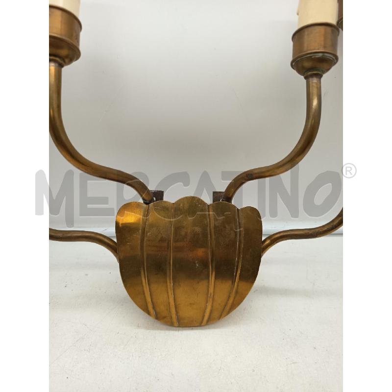 APPLIQUE 4L OTTONE SCANALATURE VERTICALI | Mercatino dell'Usato Roma porta maggiore 2