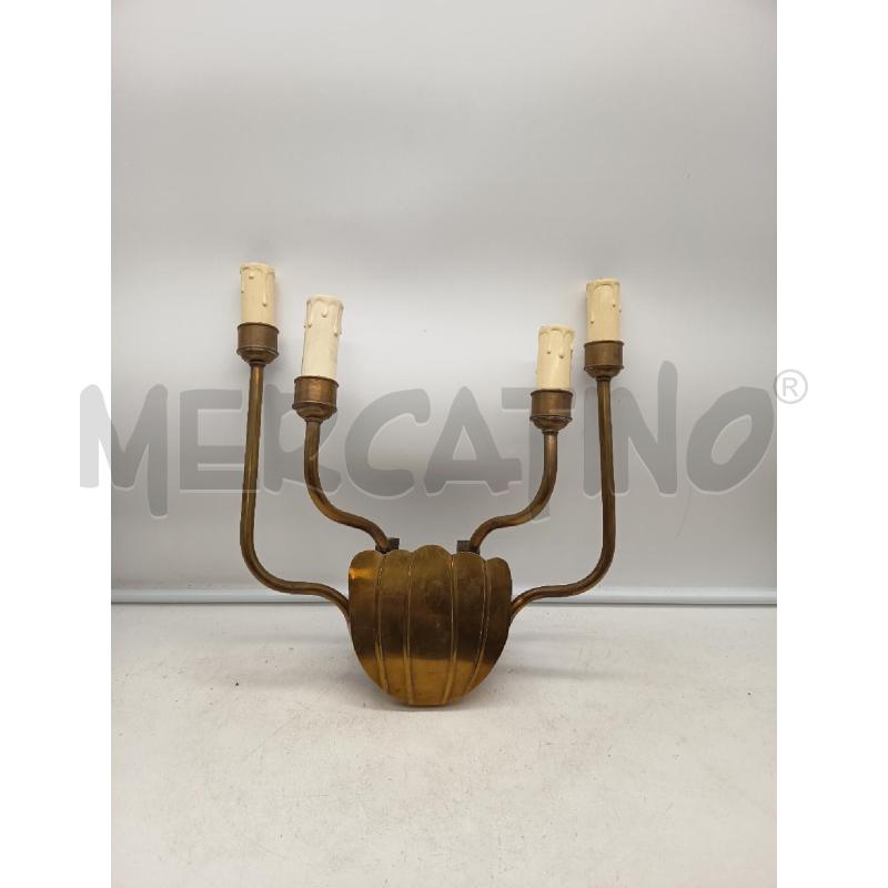 APPLIQUE 4L OTTONE SCANALATURE VERTICALI | Mercatino dell'Usato Roma porta maggiore 3