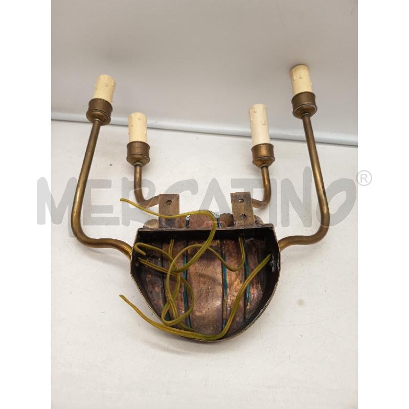 APPLIQUE 4L OTTONE SCANALATURE VERTICALI | Mercatino dell'Usato Roma porta maggiore 5