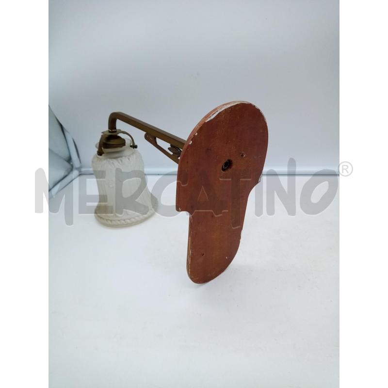 APPLIQUE LIBERTY OTTONE BASE LEGNO PARALUME  | Mercatino dell'Usato Roma porta maggiore 4