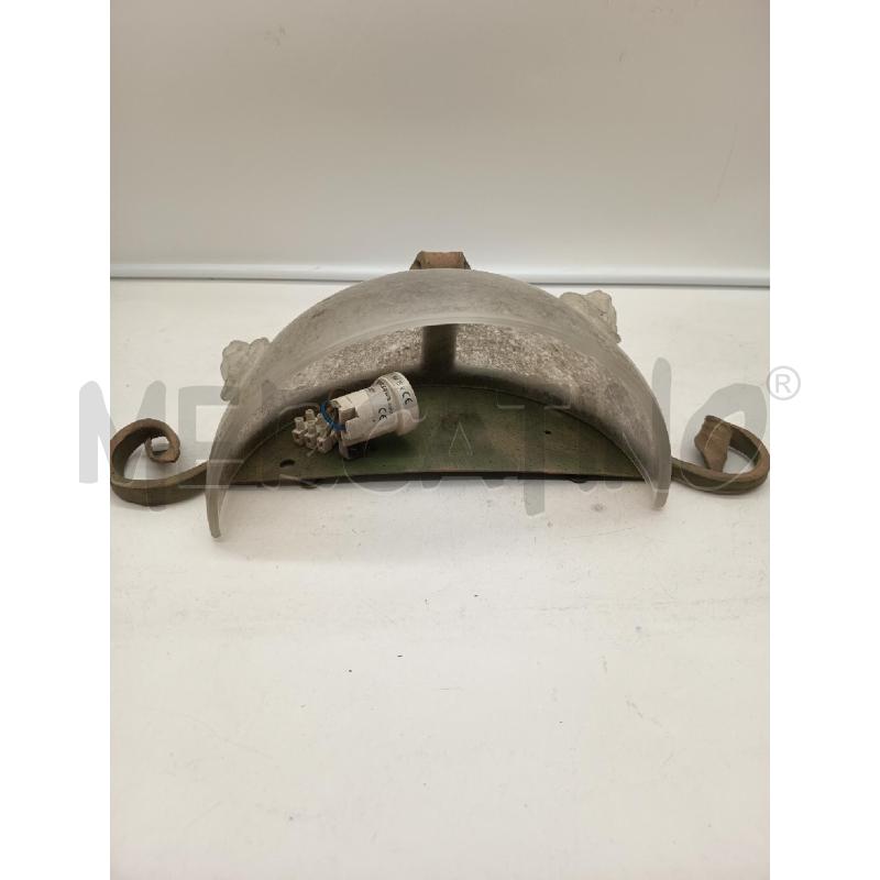 APPLIQUE PICCOLA 1L VETRO SCAVO DUE LEONI  | Mercatino dell'Usato Roma porta maggiore 4