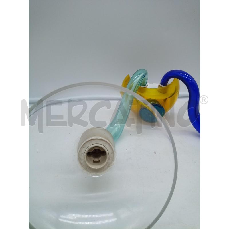APPLIQUE VETRO MURANO GIALLO BLU DA RIV | Mercatino dell'Usato Roma porta maggiore 3