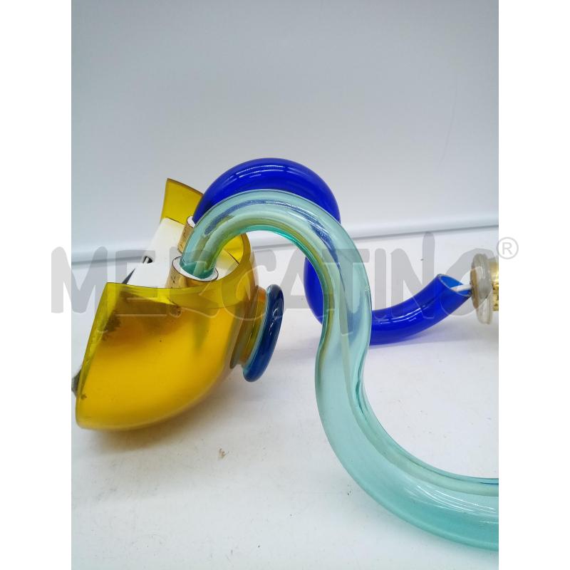 APPLIQUE VETRO MURANO GIALLO BLU DA RIV | Mercatino dell'Usato Roma porta maggiore 4
