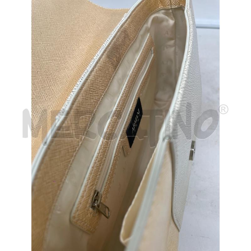 ARMANI JEANS BORSETTA DONNA GOLD PLATINO EFF METALLICO TRACOLLA CATENA GOLD | Mercatino dell'Usato Roma porta maggiore 5