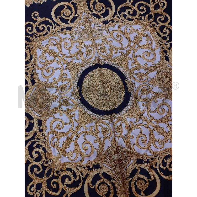 ATELIER VERSACE FOULARD NERO MEDUSA GIALLO BIANCO NERO  | Mercatino dell'Usato Roma porta maggiore 1