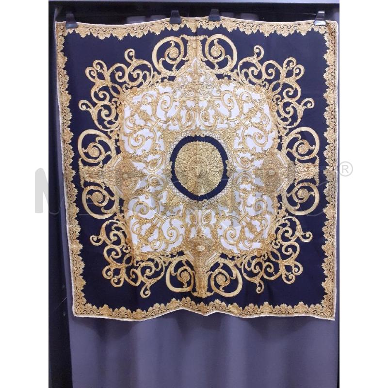 ATELIER VERSACE FOULARD NERO MEDUSA GIALLO BIANCO NERO  | Mercatino dell'Usato Roma porta maggiore 2