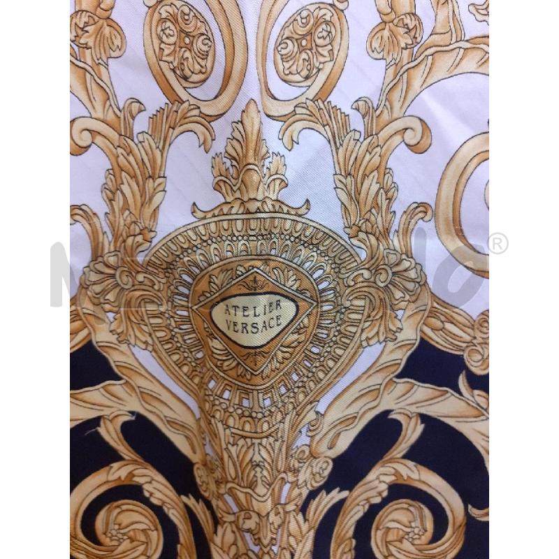 ATELIER VERSACE FOULARD NERO MEDUSA GIALLO BIANCO NERO  | Mercatino dell'Usato Roma porta maggiore 3