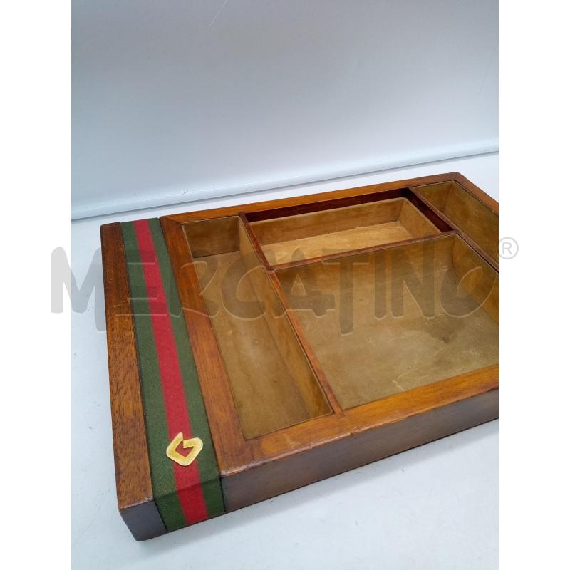 BACHECA DA TAVOLO GUCCI LEGNO SCOMPARTIMENTI  | Mercatino dell'Usato Roma porta maggiore 3