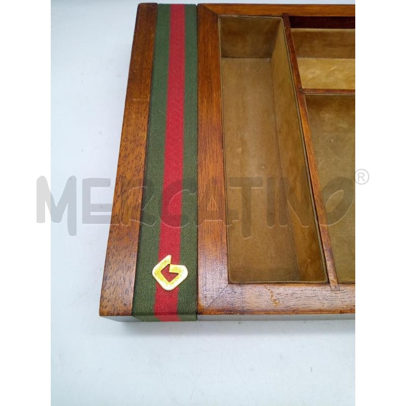 BACHECA DA TAVOLO GUCCI LEGNO SCOMPARTIMENTI  | Mercatino dell'Usato Roma porta maggiore 4