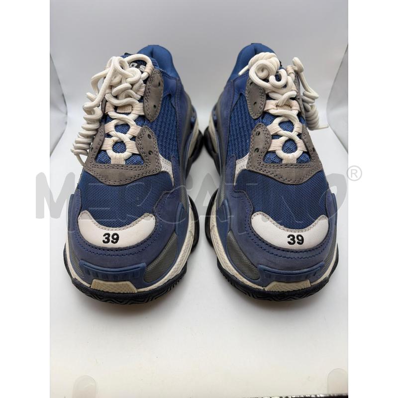 BALENCIAGA SNEAKERS DONNA BLU TRIPLE S DETT BIANCHI | Mercatino dell'Usato Roma porta maggiore 1