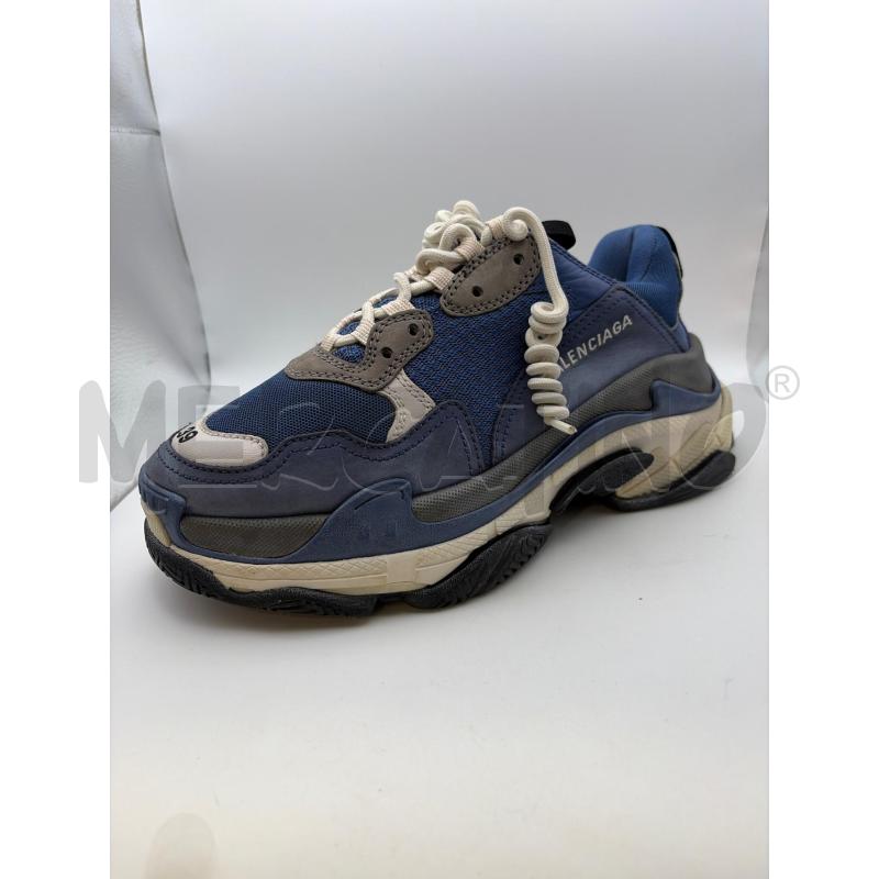 BALENCIAGA SNEAKERS DONNA BLU TRIPLE S DETT BIANCHI | Mercatino dell'Usato Roma porta maggiore 3