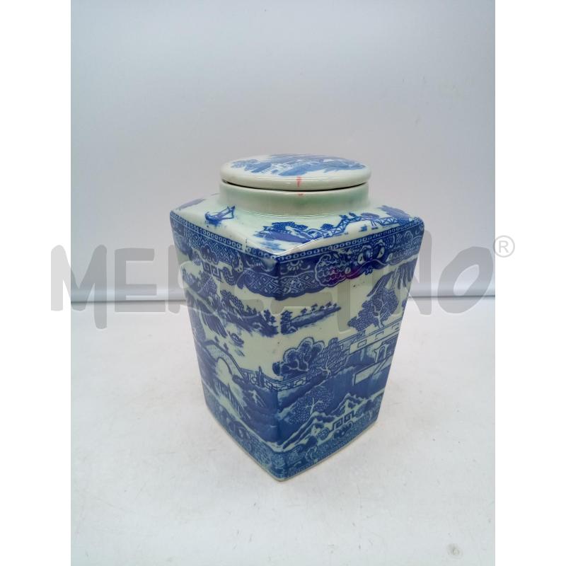 BARATTOLO CERAMICA ENG SCENE ORIENTALI BLU | Mercatino dell'Usato Roma porta maggiore 2