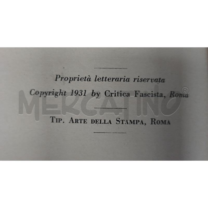 BARDI - RAPPORTO SULL'ARCHITETTURA PER MUSSOLINI 1931 | Mercatino dell'Usato Roma porta maggiore 5