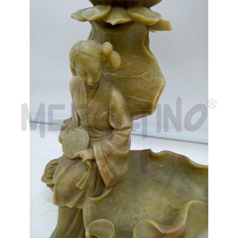BASE LAMPADA PIETRA SAPONARIA GEISHA | Mercatino dell'Usato Roma porta maggiore 2