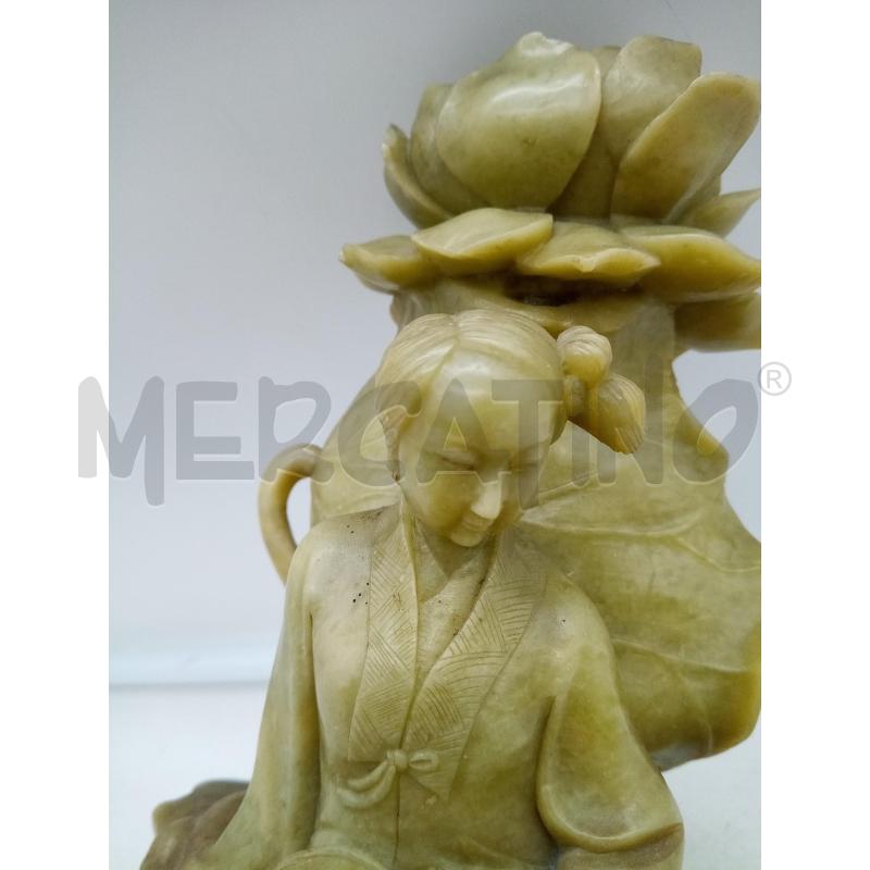 BASE LAMPADA PIETRA SAPONARIA GEISHA | Mercatino dell'Usato Roma porta maggiore 5