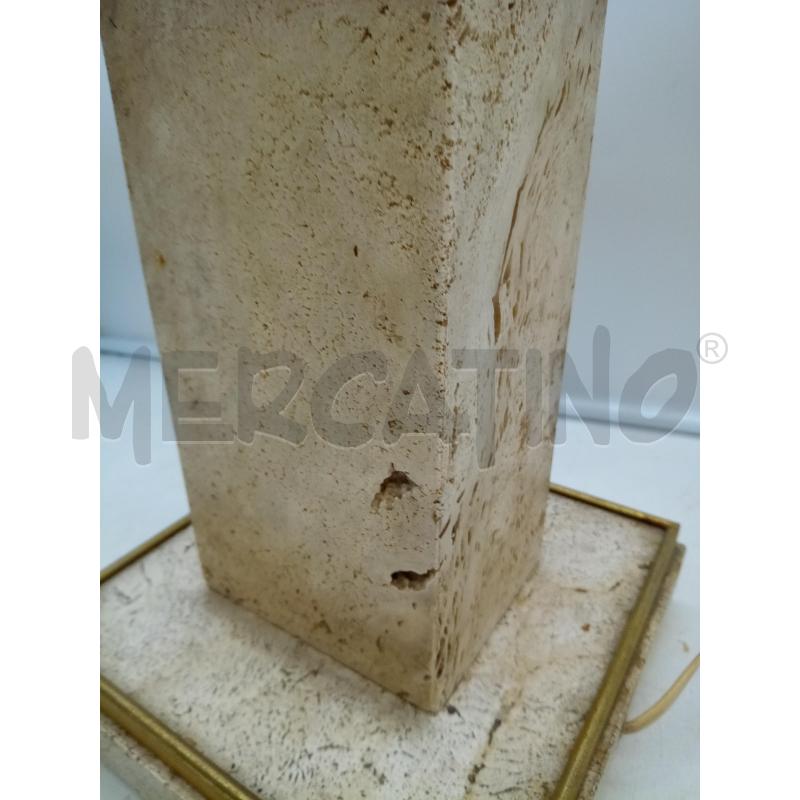 BASE LAMPADA TRAVERTINO FORMA RETT BASE QUADRATA | Mercatino dell'Usato Roma porta maggiore 3