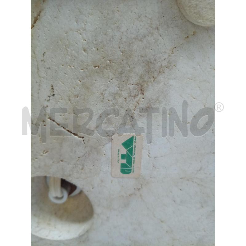 BASE LAMPADA TRAVERTINO FORMA RETT BASE QUADRATA | Mercatino dell'Usato Roma porta maggiore 4