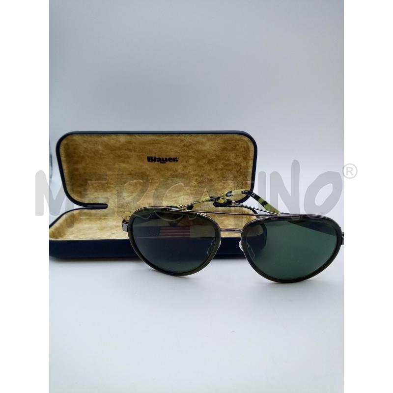 BLAUER OCCHIALI LENTE GOCCIA MONTATURA VERDE MACULATA  | Mercatino dell'Usato Roma porta maggiore 1