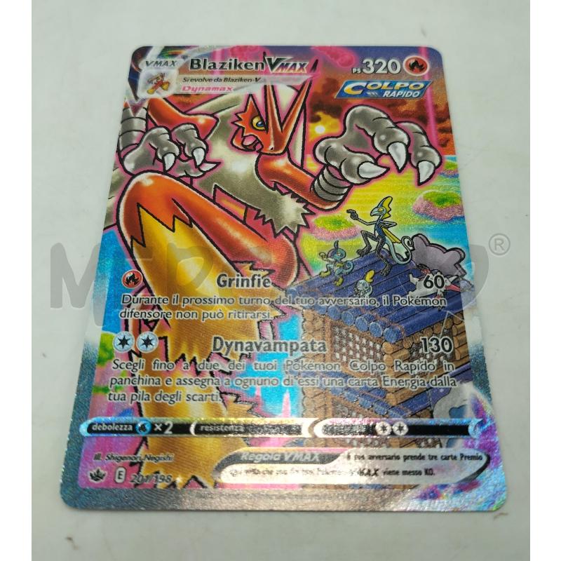 BLAZIKEN VMAX CHILLING REIGN 201/198 ITA LIGHT PLAYED | Mercatino dell'Usato Roma porta maggiore 2