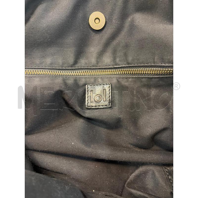 BORSA LOL NERA PELLE 2 MANICI  | Mercatino dell'Usato Roma porta maggiore 4