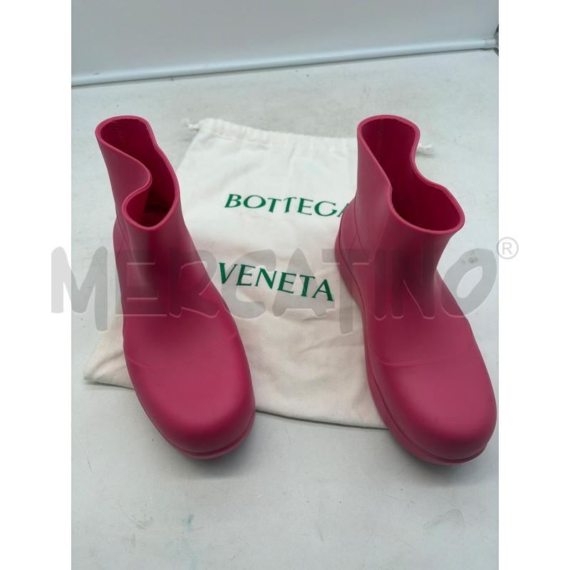 BOTTEGA VENETA STIVALI DONNA ROSA PIOGGIA PUDDLE BOOTS  | Mercatino dell'Usato Roma porta maggiore 1