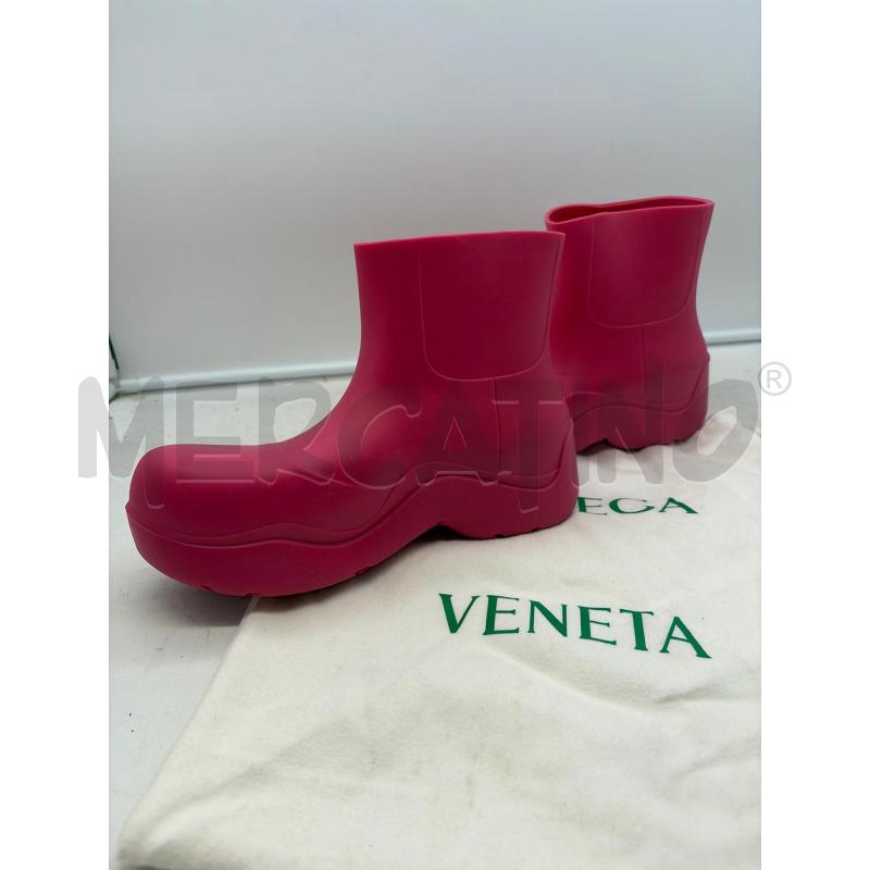 BOTTEGA VENETA STIVALI DONNA ROSA PIOGGIA PUDDLE BOOTS  | Mercatino dell'Usato Roma porta maggiore 2