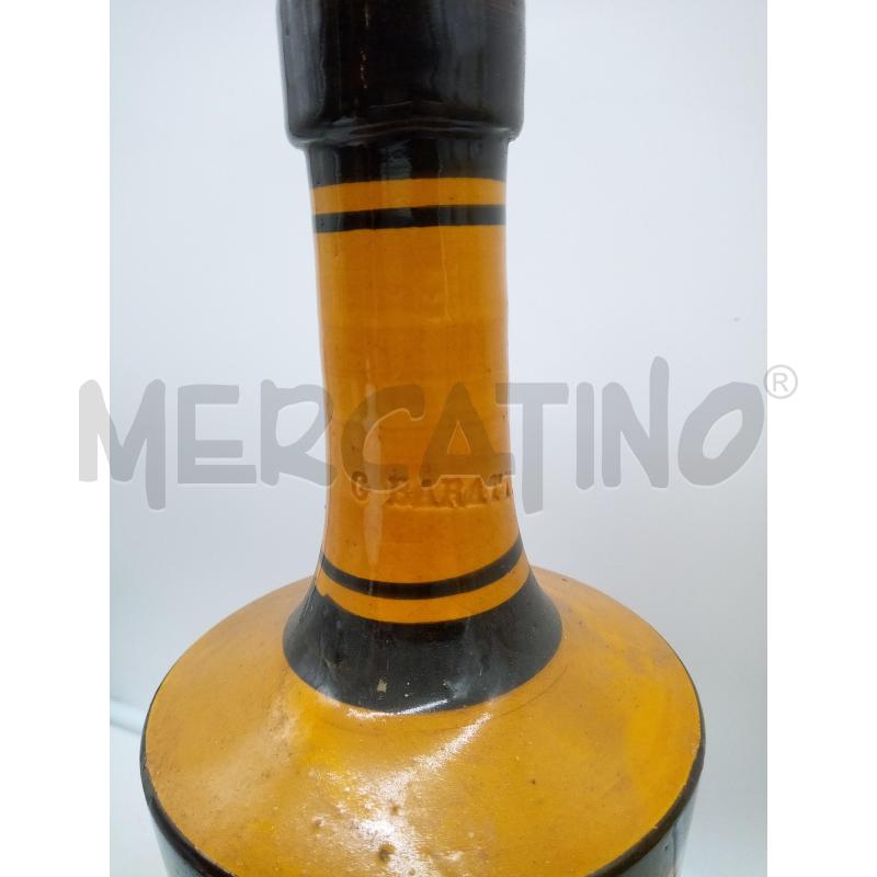 BOTTIGLIA CERAMICA BARATTUCCI OCRA FASCE NERE | Mercatino dell'Usato Roma porta maggiore 2