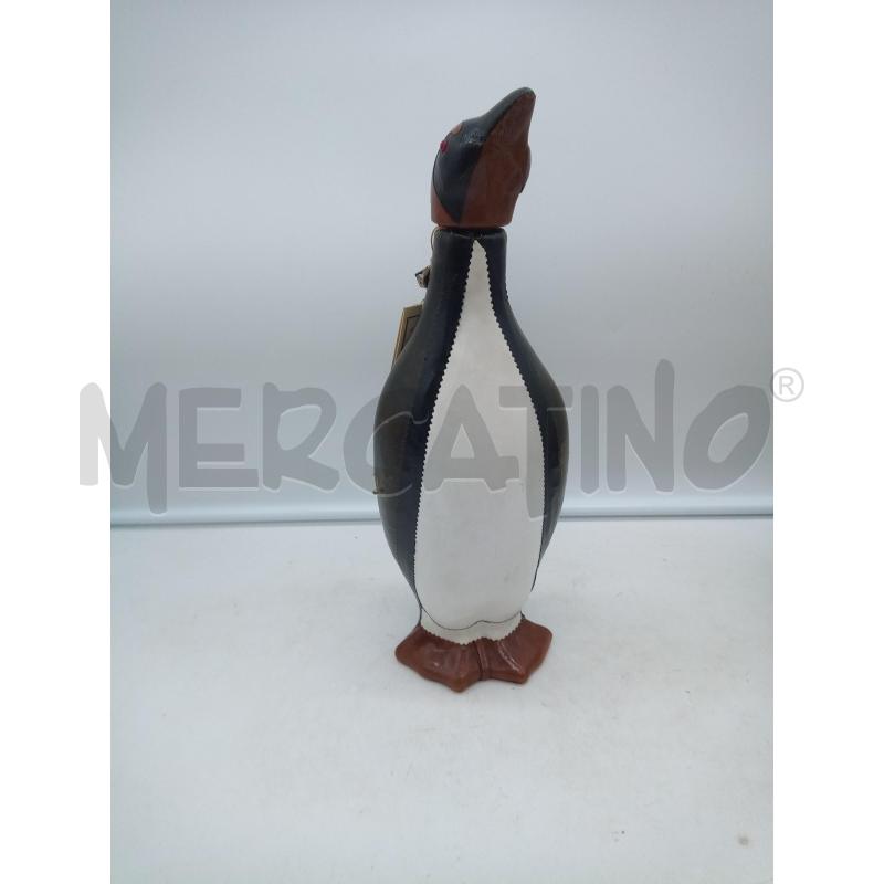 BOTTIGLIA CUOIO FORMA PINGUINO  | Mercatino dell'Usato Roma porta maggiore 1