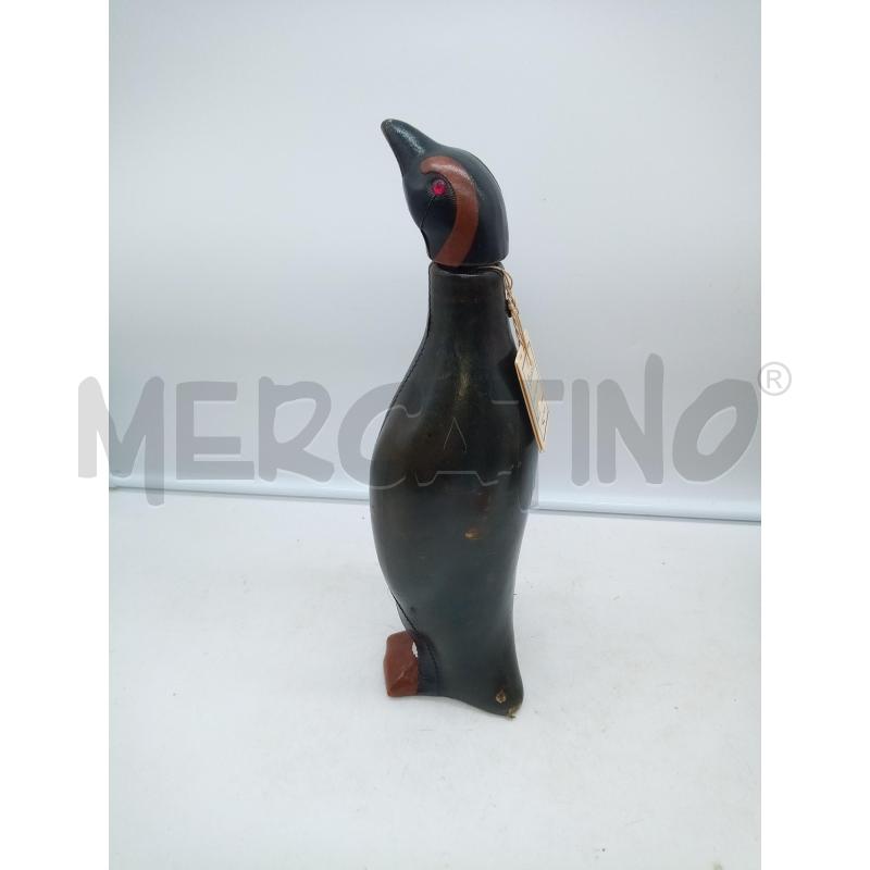 BOTTIGLIA CUOIO FORMA PINGUINO  | Mercatino dell'Usato Roma porta maggiore 4