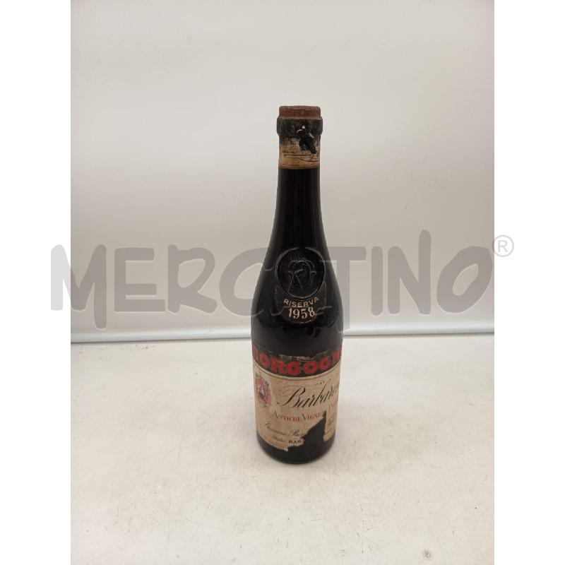 BOTTIGLIA VINO BORGOGNO RISERVA 1958 | Mercatino dell'Usato Roma porta maggiore 1