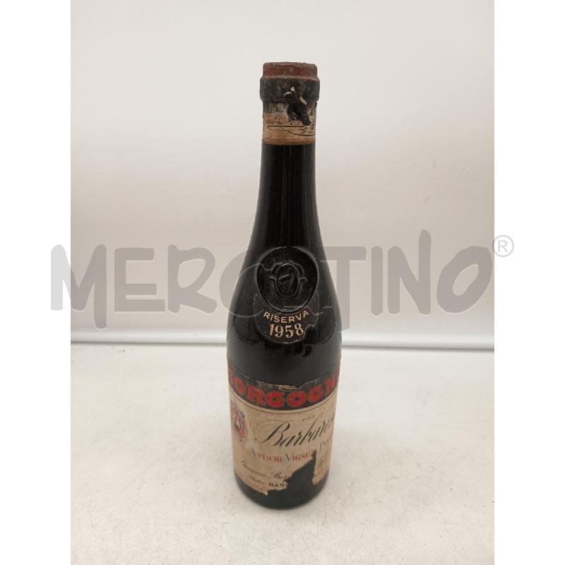 BOTTIGLIA VINO BORGOGNO RISERVA 1958 | Mercatino dell'Usato Roma porta maggiore 3