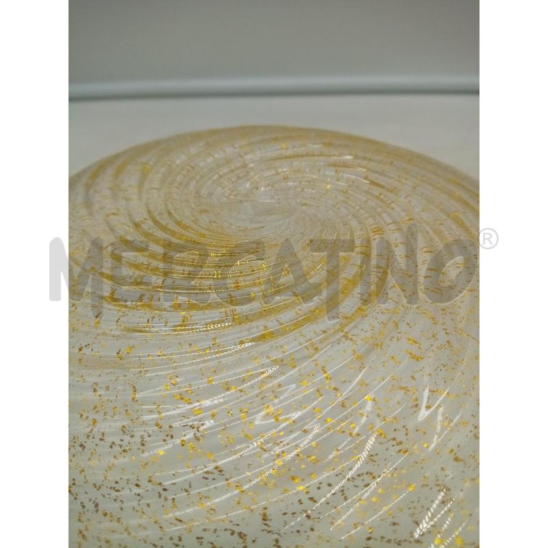 BOWL VETRO MURANO INCLUSIONI ORO FIRMATO  | Mercatino dell'Usato Roma porta maggiore 4
