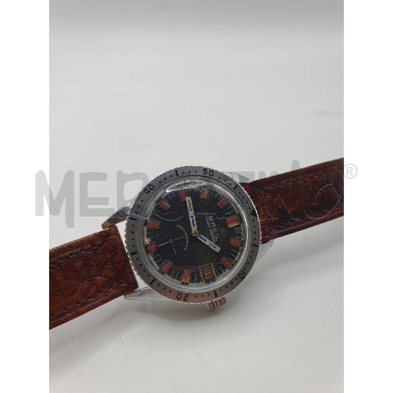 BREIL OROLOGIO QUADRANTE NERO AUTOMATICO CINTURINO MARRONE PELLE | Mercatino dell'Usato Roma porta maggiore 2