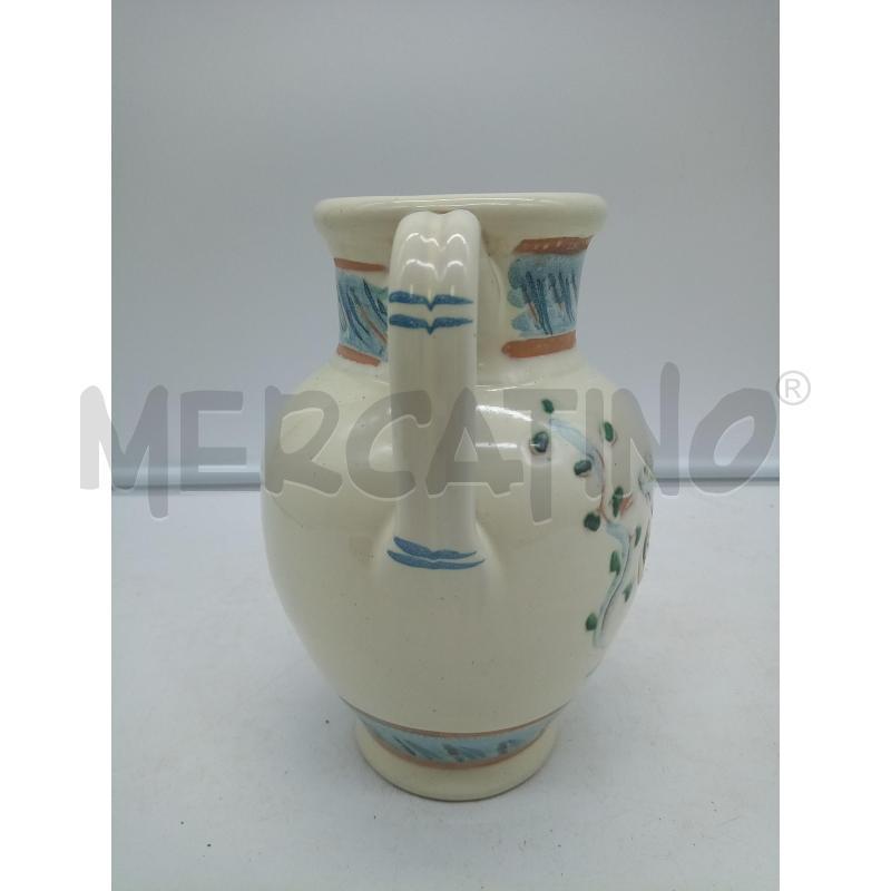 BROCCA CERAMICA BIANSATA COLOMBA DIPINTA  | Mercatino dell'Usato Roma porta maggiore 2