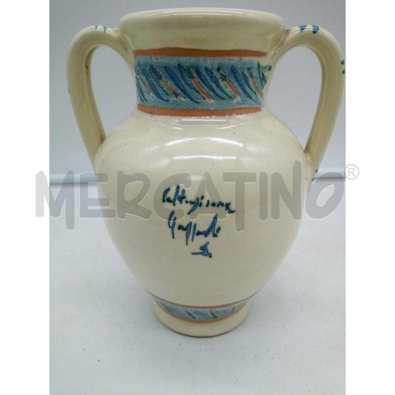 BROCCA CERAMICA BIANSATA COLOMBA DIPINTA  | Mercatino dell'Usato Roma porta maggiore 4