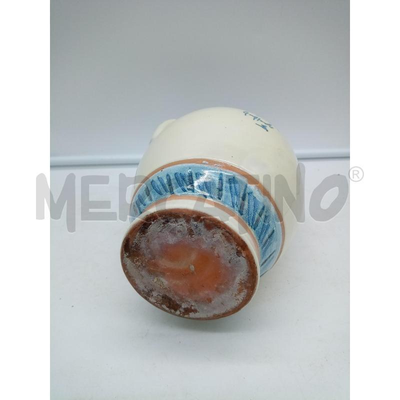 BROCCA CERAMICA BIANSATA COLOMBA DIPINTA  | Mercatino dell'Usato Roma porta maggiore 5