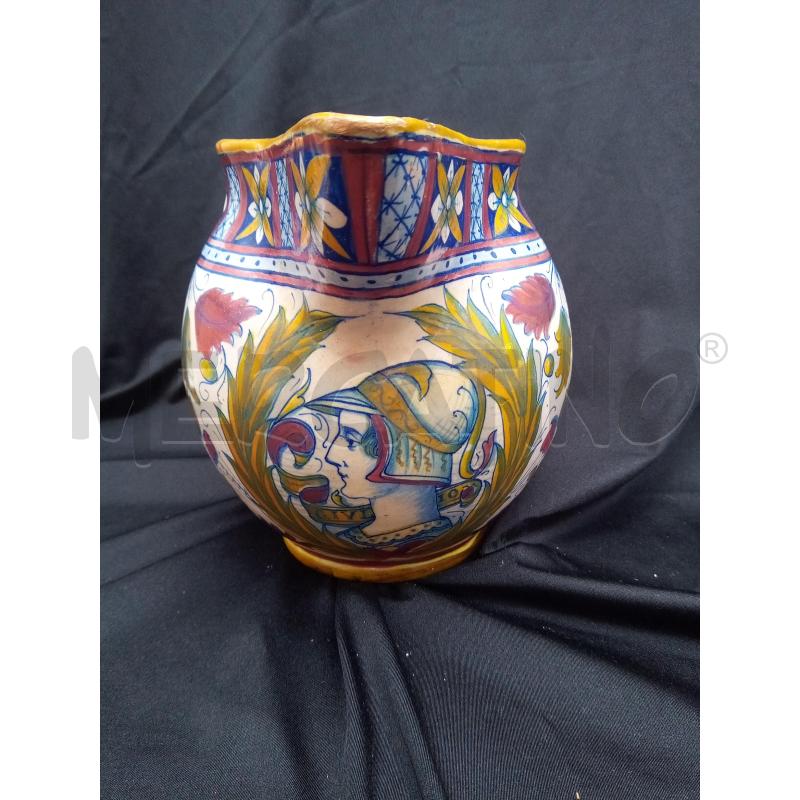 BROCCA CERAMICA T GUALDO SOLDATO PROFILO LUSTRO  | Mercatino dell'Usato Roma porta maggiore 2