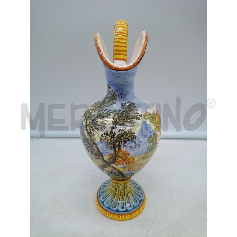BROCCHETTA CERAMICA CASTELLI PAESAGGIO DIPINTO | Mercatino dell'Usato Roma porta maggiore 2