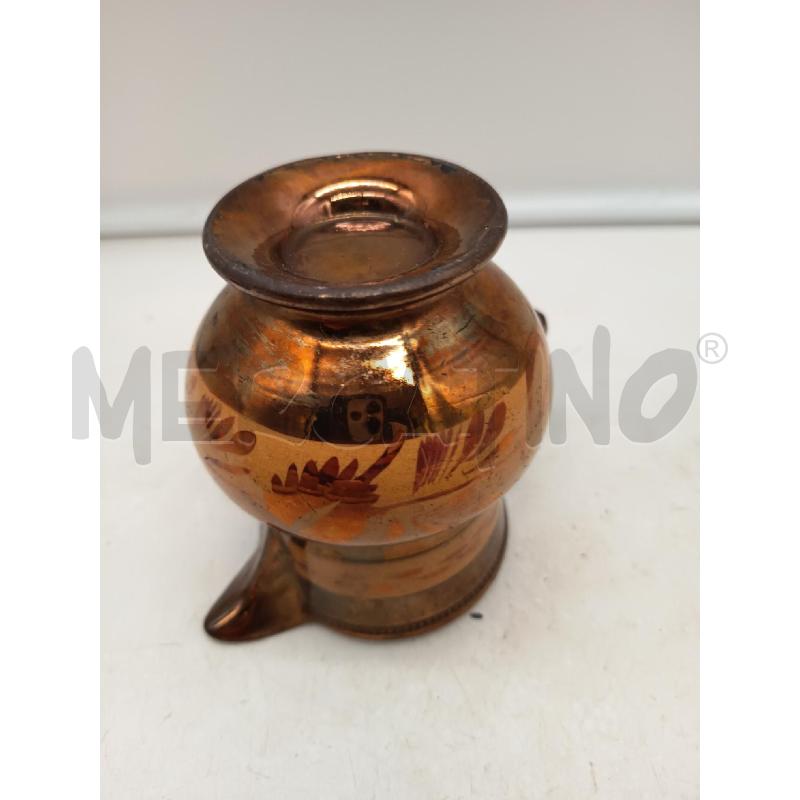 BROCCHETTA CERAMICA LUSTRO FOGLIE | Mercatino dell'Usato Roma porta maggiore 2