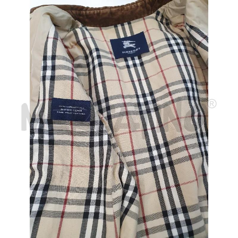BURBERRY GIACCA DONNA BEIGE TRAP COLLETTO MARRONE VELLUTO | Mercatino dell'Usato Roma porta maggiore 5
