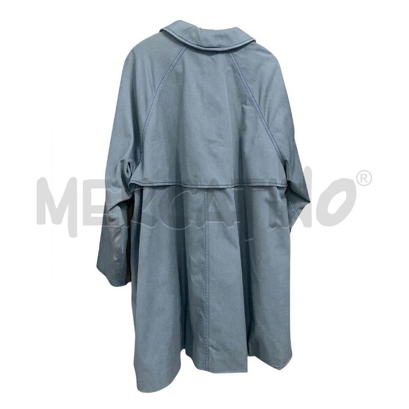 BURBERRY TRENCH EFFETTO DENIM INTERNO BLU 5 BOTTONI  | Mercatino dell'Usato Roma porta maggiore 2